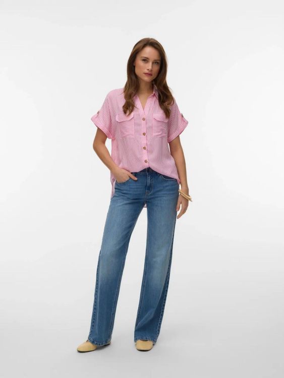 Vero Moda Noos VCHEM Blanc/Rose vêtements (Bumpy SS - 10310139) - Marques à Suivre