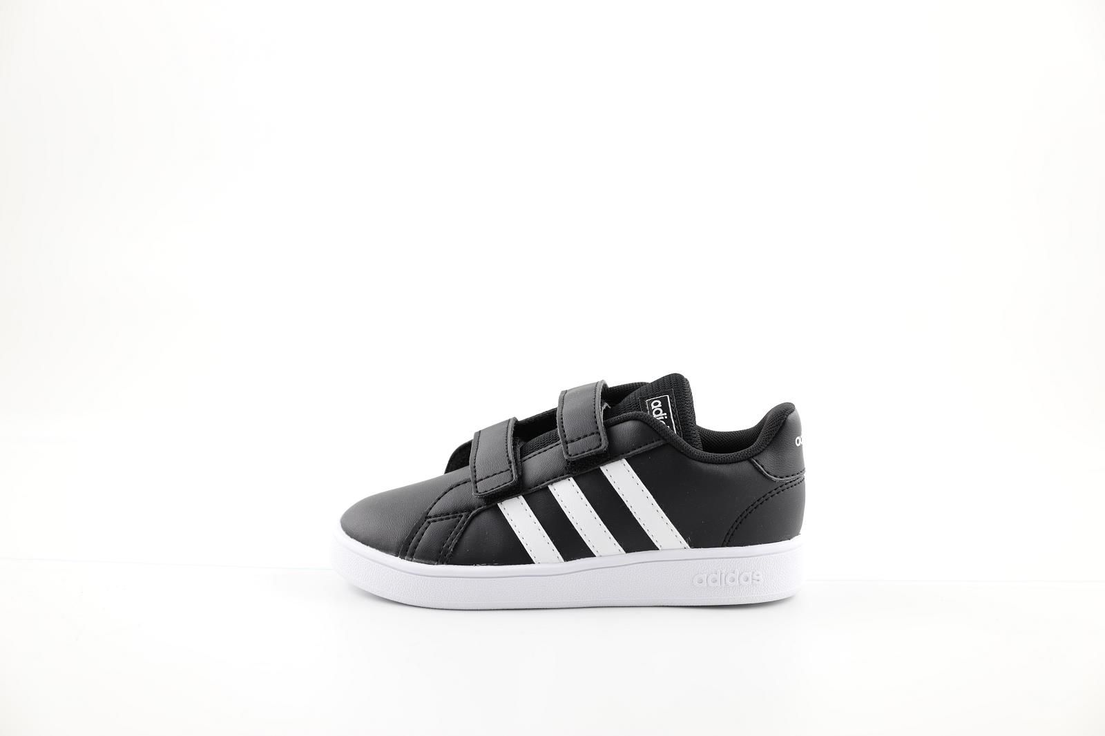 Adidas Sneackers Noir/Blanc enfants (Grand Court I - EF0117) - Marques à Suivre