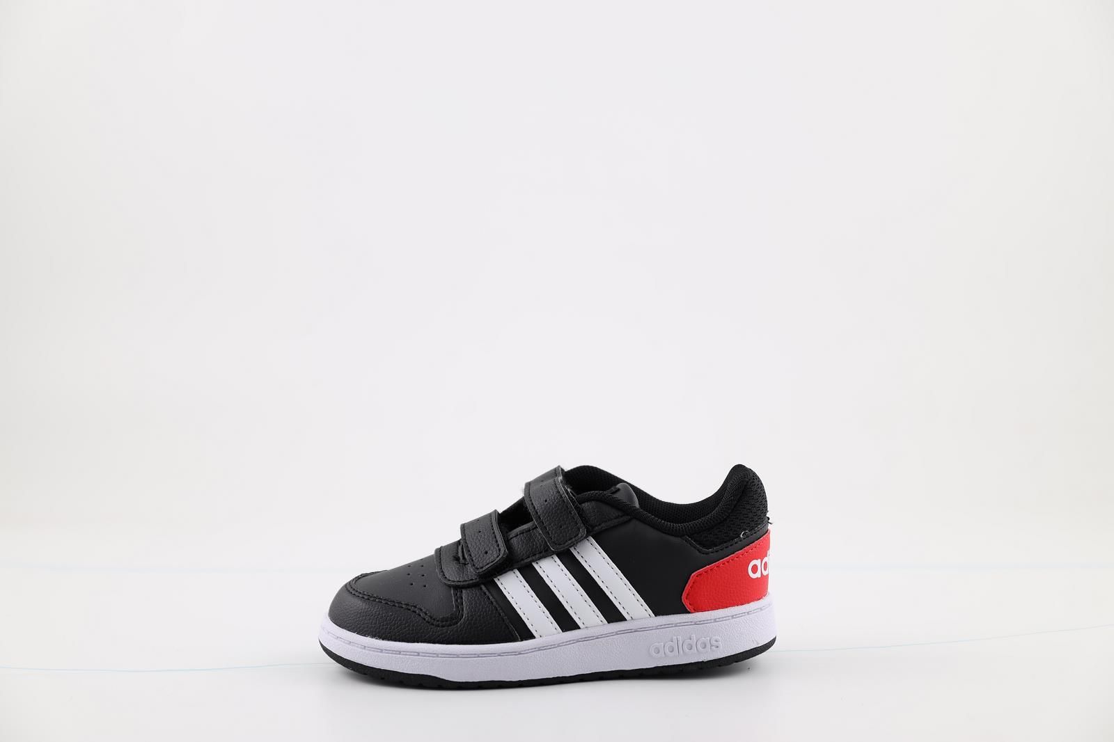 Adidas Sneackers Noir/Rouge enfants (Hoops - FY9444) - Marques à Suivre